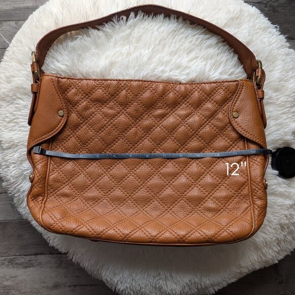 Michael Kors, Quilted Leather Shoulder Bag, Camel Brown, EUC - Picture 10 of 11